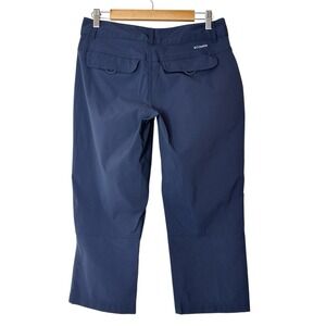 Columbia Cargo‎ Pants Women's Size 8 Navy Blue Outdoor Hiking Stretch Capri Camp
